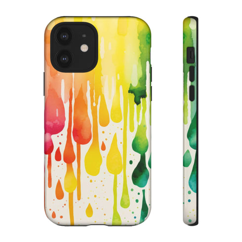 Rainbow Spring Showers - Impact Resistant Phone Case